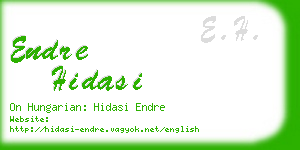 endre hidasi business card